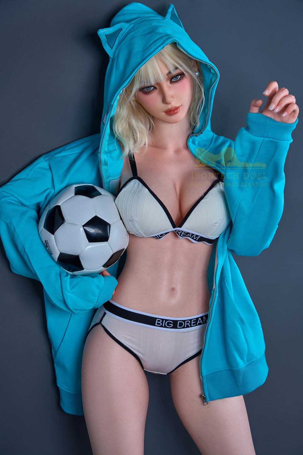 Miku seksnukk (Irontech Doll 161 cm D-Cup S14 silikoon)