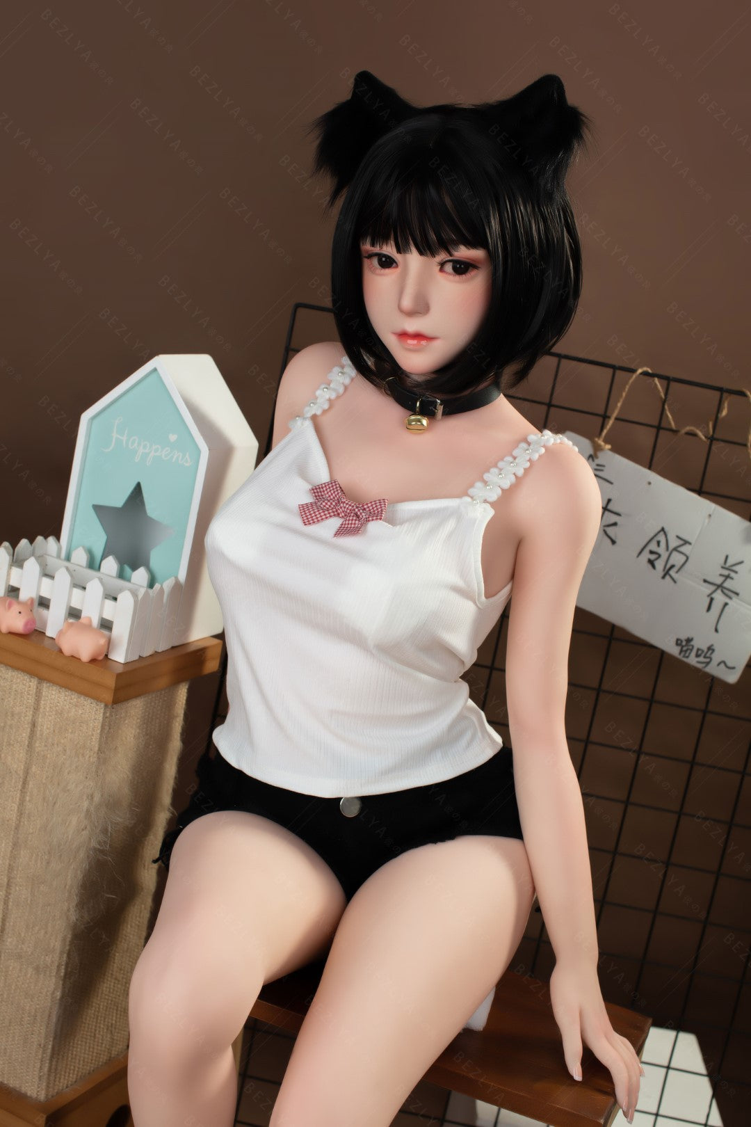 Campanula seksnukk (Bezlya Doll 155 cm F tass 2,0 TPE + silikoon)