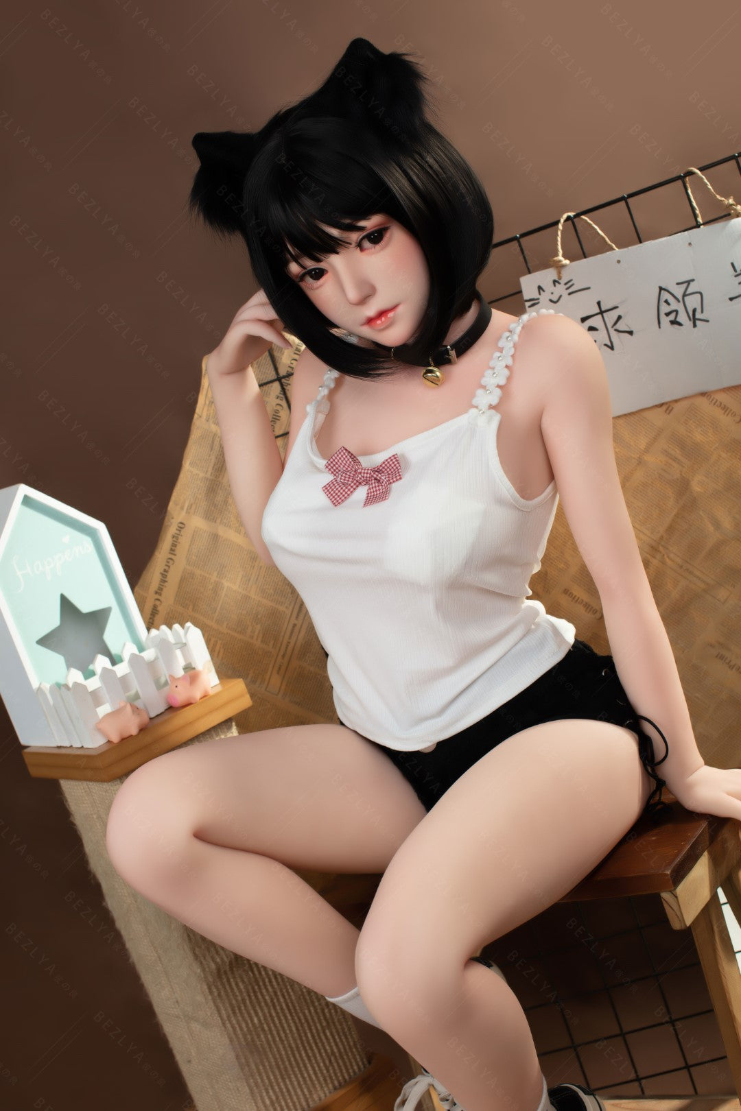 Campanula seksnukk (Bezlya Doll 155 cm F tass 2,0 TPE + silikoon)