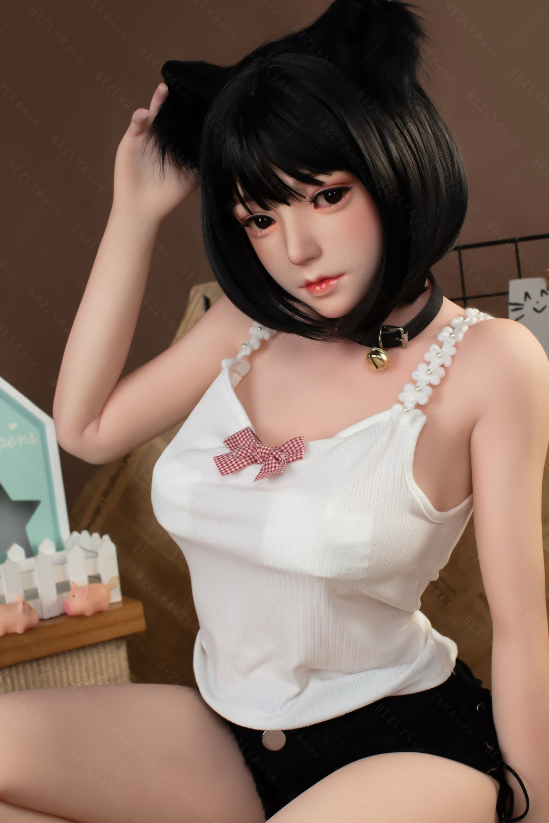 Campanula seksnukk (Bezlya Doll 155 cm F tass 2,0 TPE + silikoon)