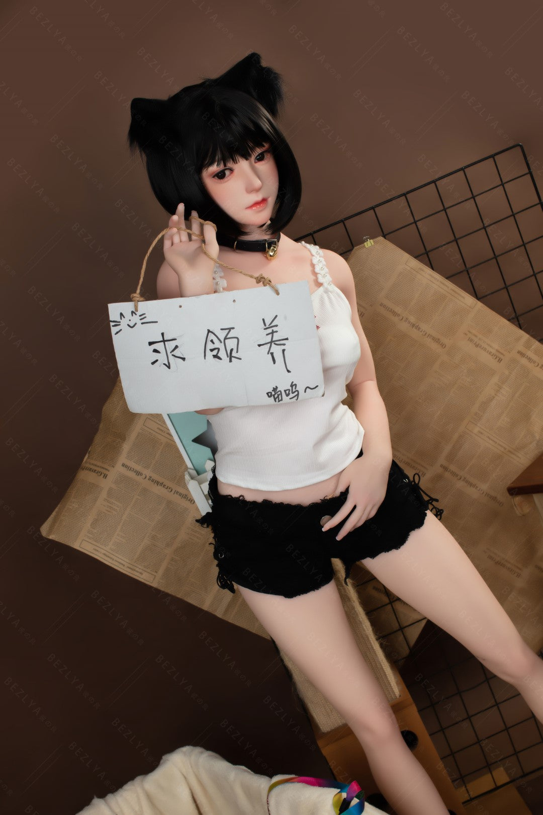 Campanula seksnukk (Bezlya Doll 155 cm F tass 2,0 TPE + silikoon)