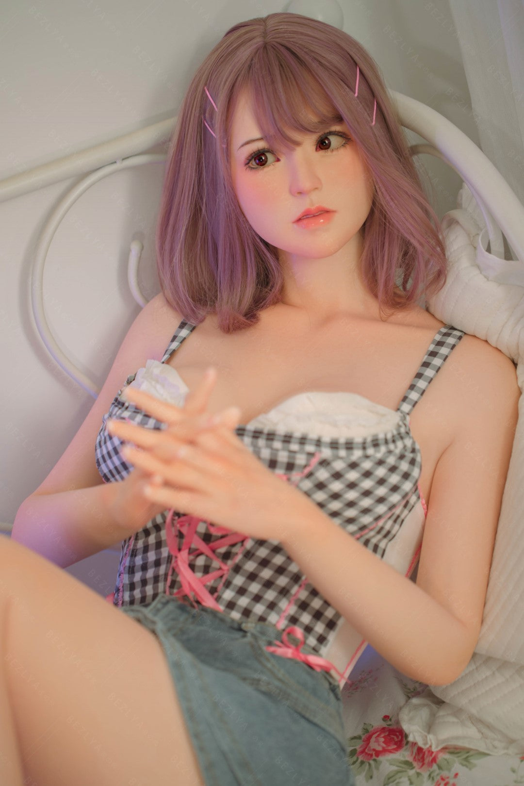 Hortensia seksnukk (Bezlya Doll 160 cm C-tass 2,1 silikoon)
