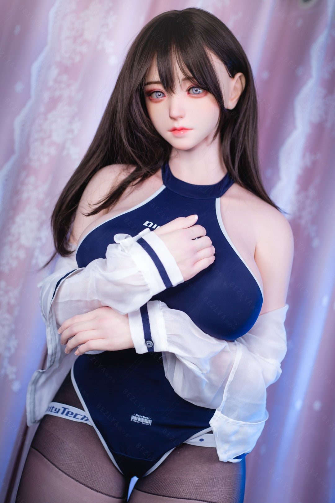Campanula seksnukk (Bezlya Doll 160 cm G-tass 2,1 silikoon)