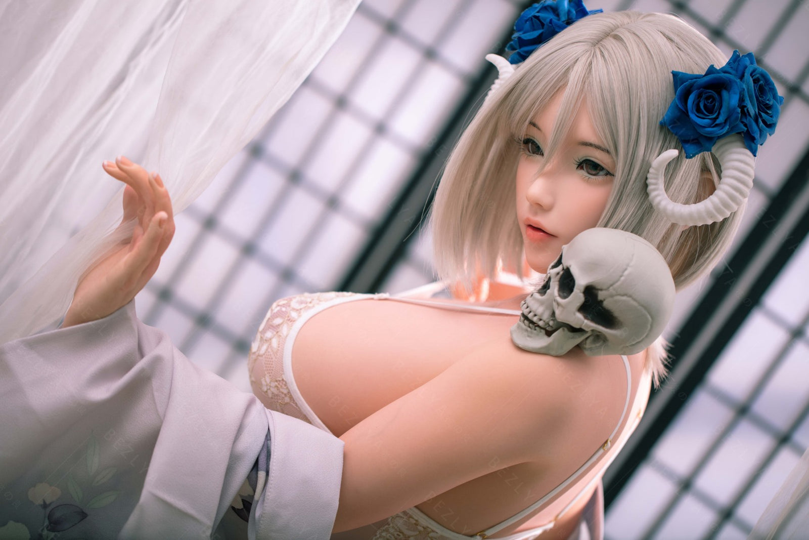 Cyrtenthera seksnukk (Bezlya Doll 160 cm G-tass 2,1 silikoon)