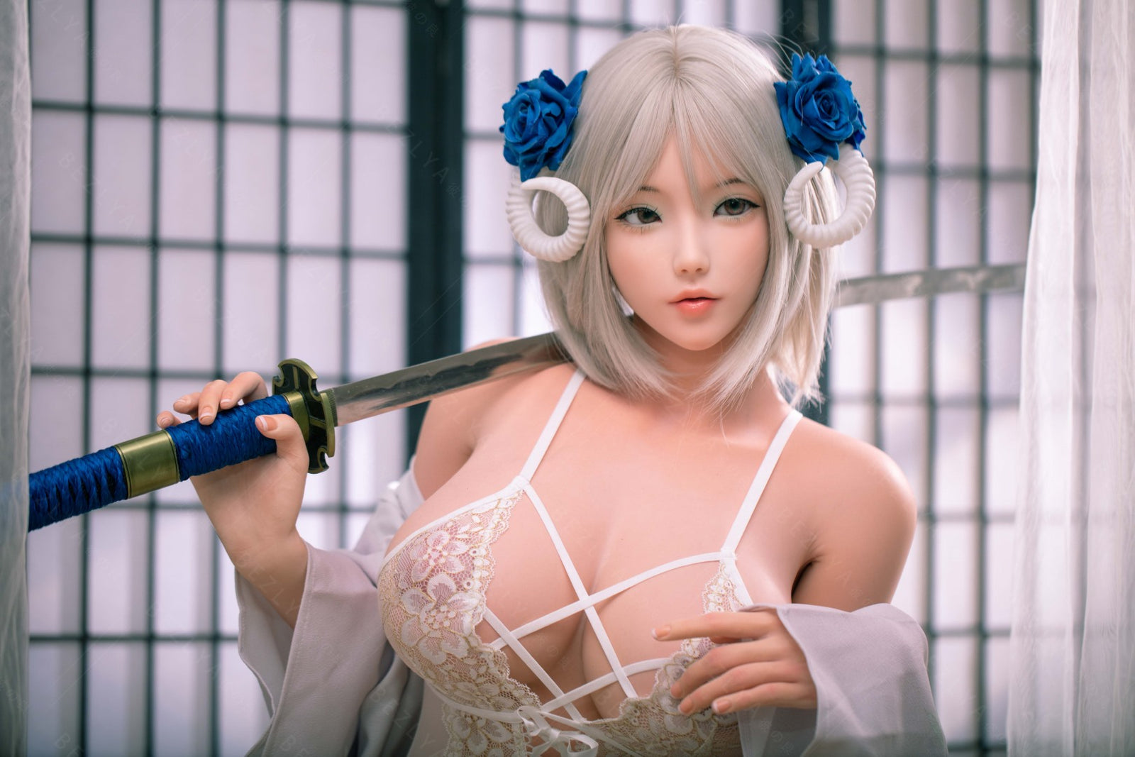 Cyrtenthera seksnukk (Bezlya Doll 160 cm G-tass 2,1 silikoon)