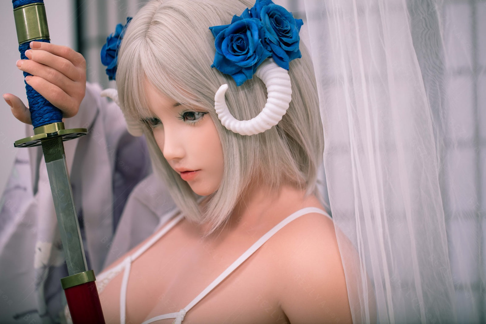 Cyrtenthera seksnukk (Bezlya Doll 160 cm G-tass 2,1 silikoon)