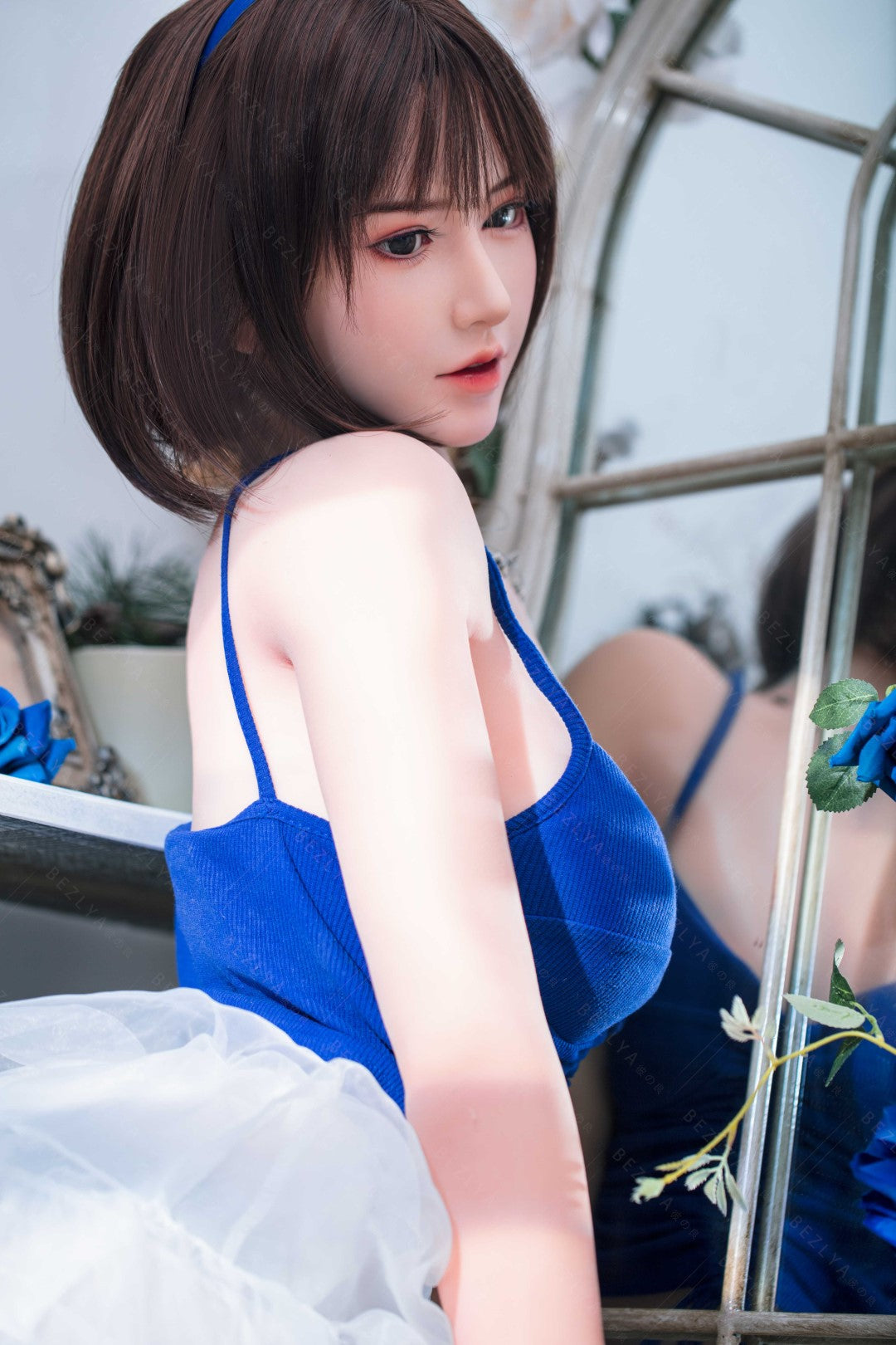 Lagenaria seksnukk (Bezlya Doll 155 cm B tass 2,0 TPE + silikoon)