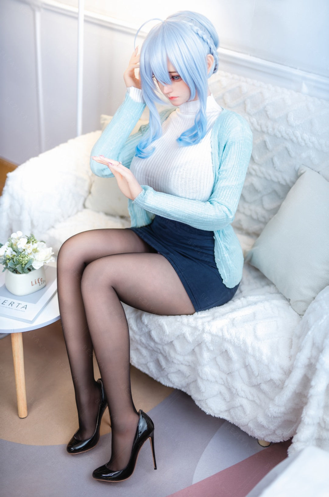 Campanula seksnukk (Bezlya Doll 155 cm F tass 2,0 TPE + silikoon)