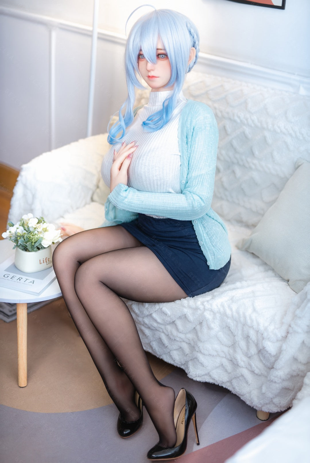 Campanula seksnukk (Bezlya Doll 155 cm F tass 2,0 TPE + silikoon)