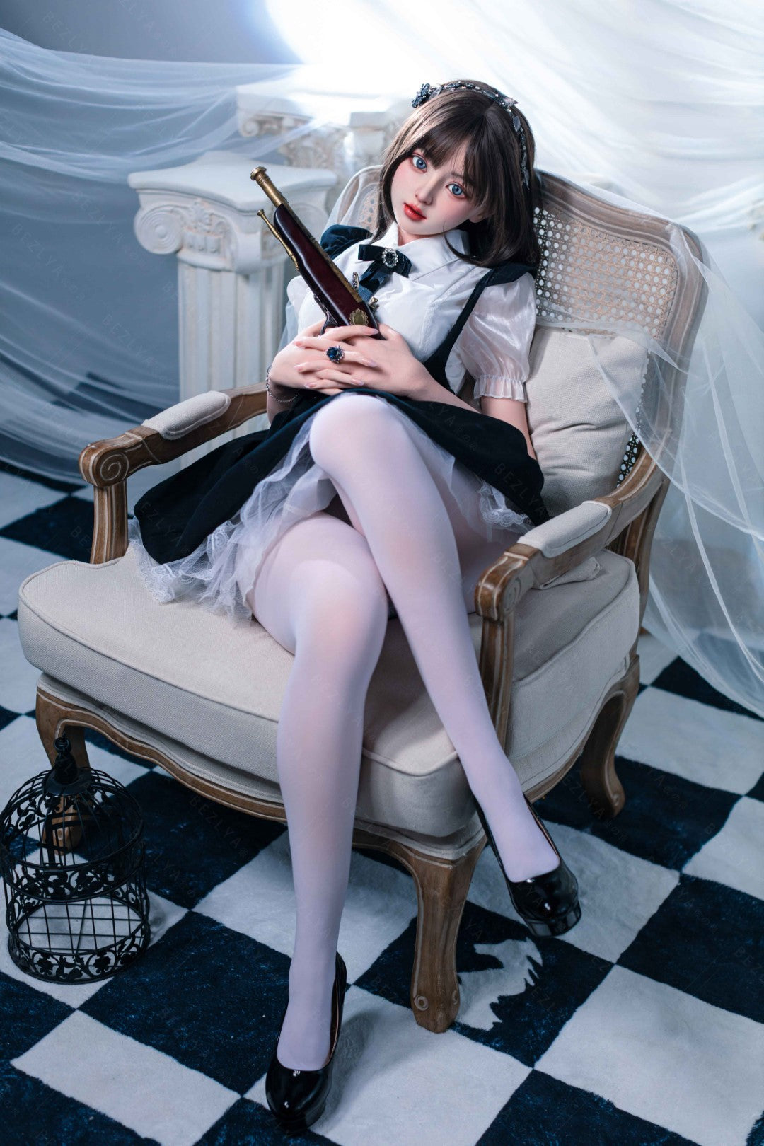 Convallaria seksnukk (Bezlya Doll 155 cm B tass 2,1 silikoon)