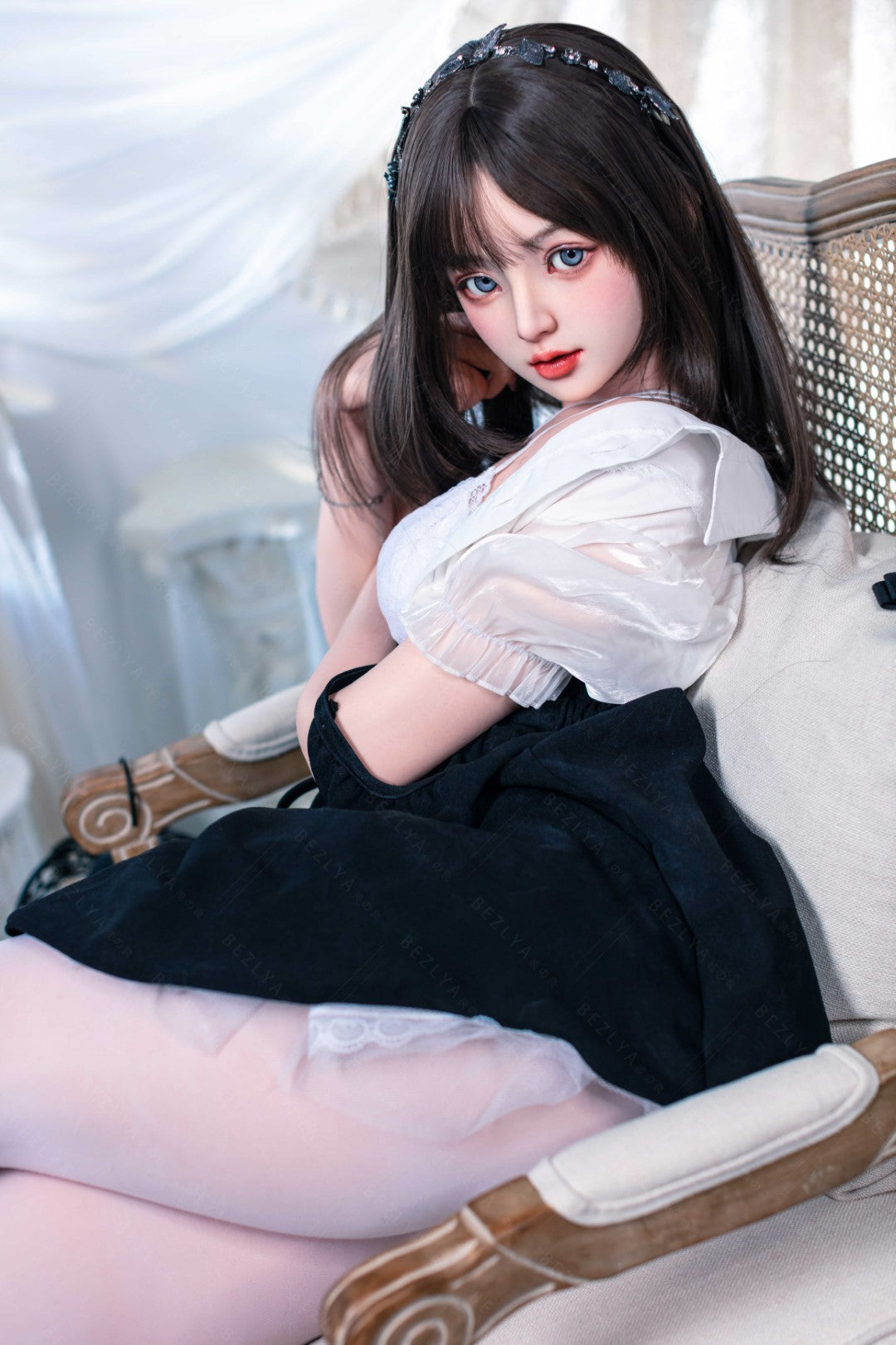 Convallaria seksnukk (Bezlya Doll 155 cm B tass 2,1 silikoon)