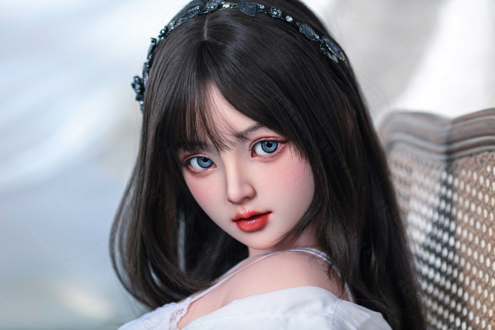 Convallaria seksnukk (Bezlya Doll 155 cm B tass 2,1 silikoon)