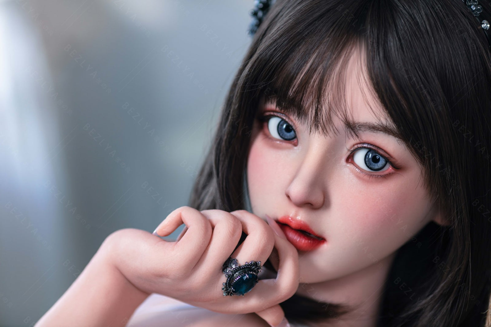 Convallaria seksnukk (Bezlya Doll 155 cm B tass 2,1 silikoon)