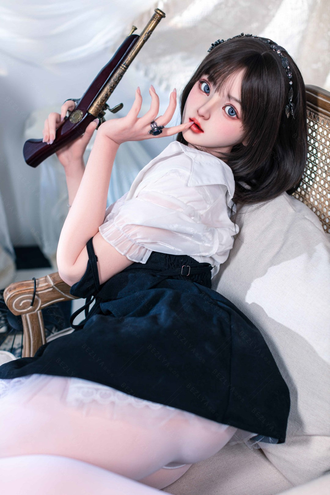 Convallaria seksnukk (Bezlya Doll 155 cm B tass 2,1 silikoon)