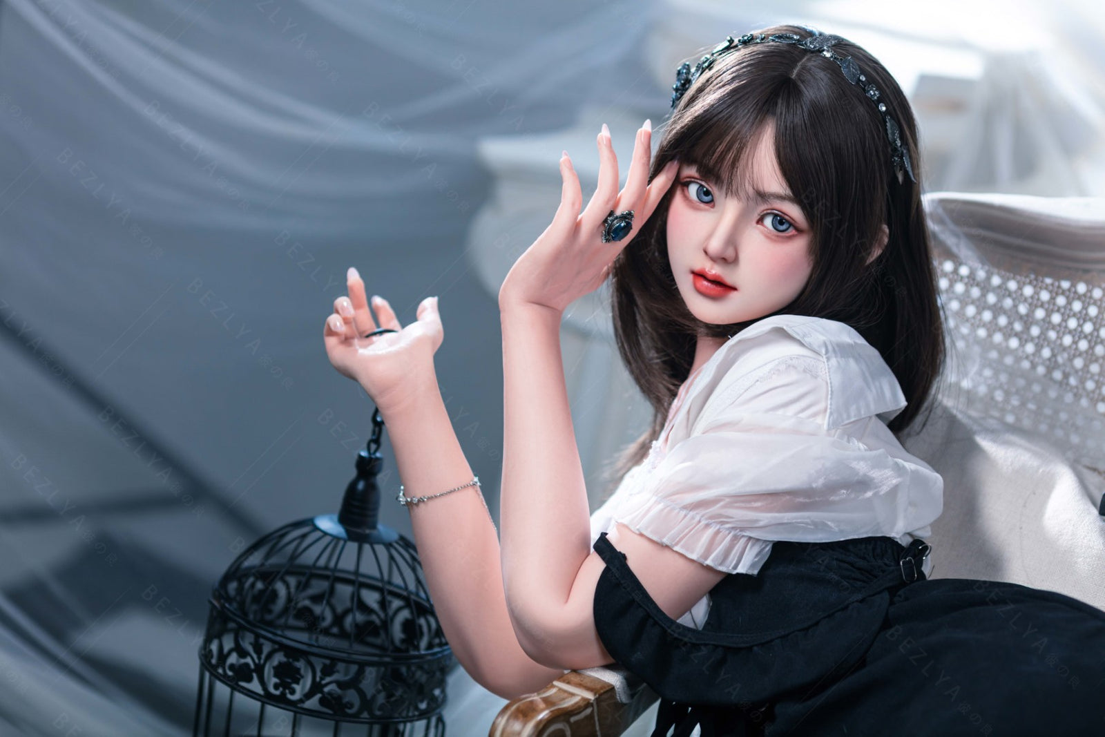 Convallaria seksnukk (Bezlya Doll 155 cm B tass 2,1 silikoon)