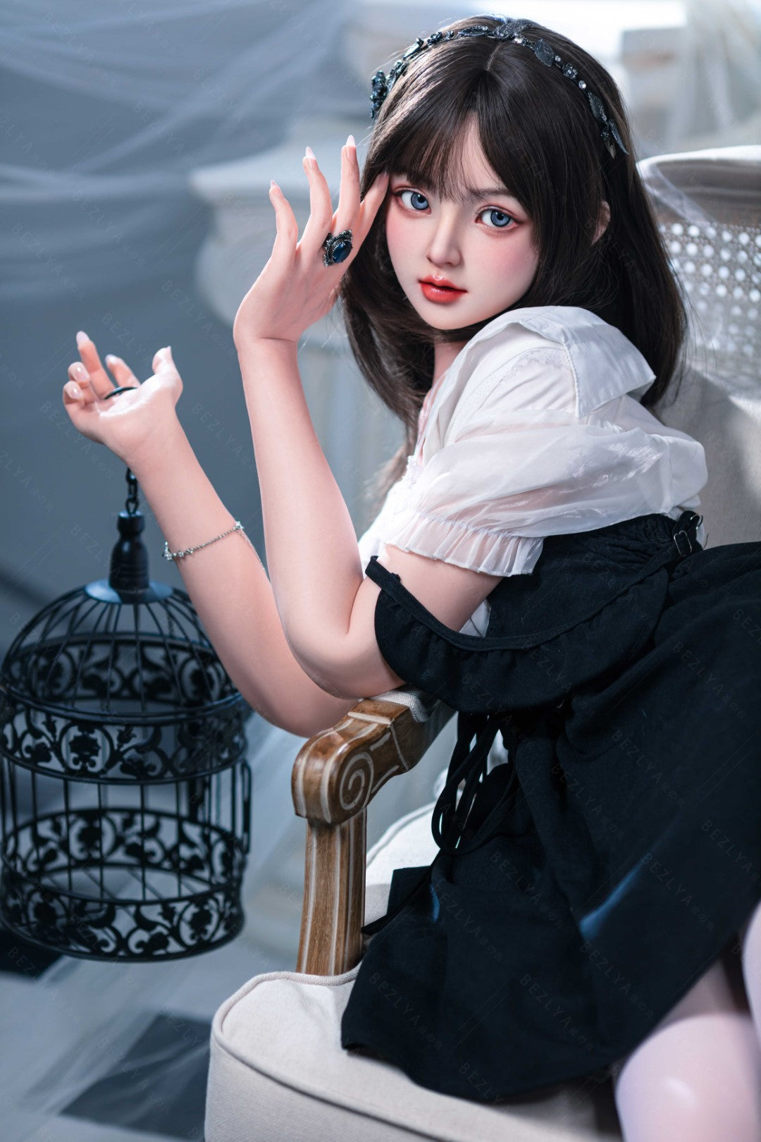Convallaria seksnukk (Bezlya Doll 155 cm B tass 2,1 silikoon)