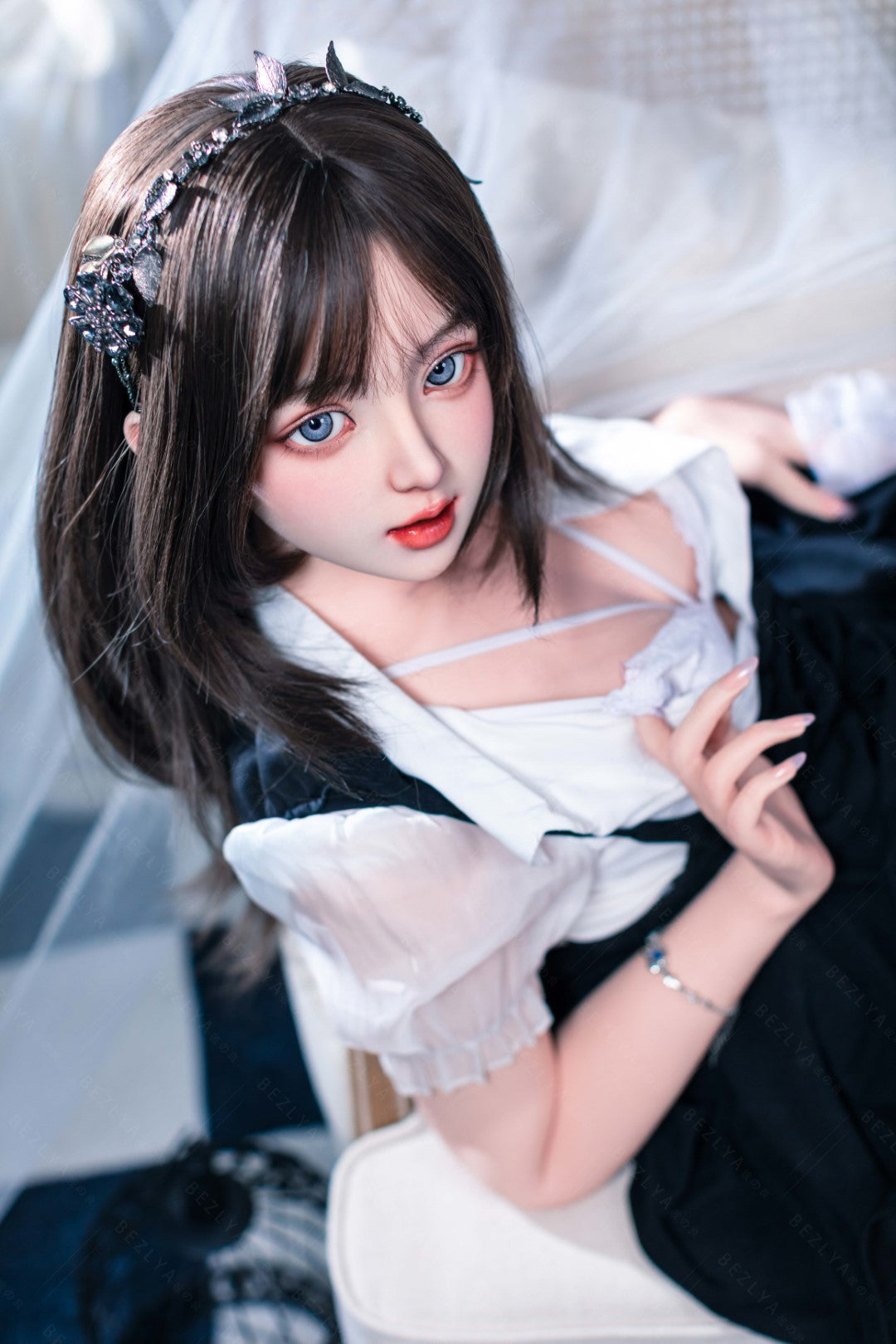 Convallaria seksnukk (Bezlya Doll 155 cm B tass 2,1 silikoon)