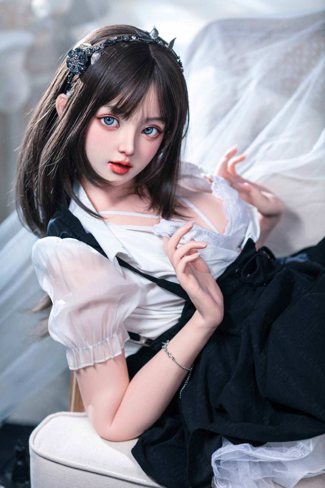 Convallaria seksnukk (Bezlya Doll 155 cm B tass 2,1 silikoon)