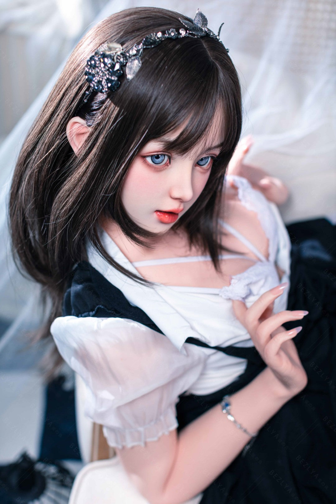 Convallaria seksnukk (Bezlya Doll 155 cm B tass 2,1 silikoon)
