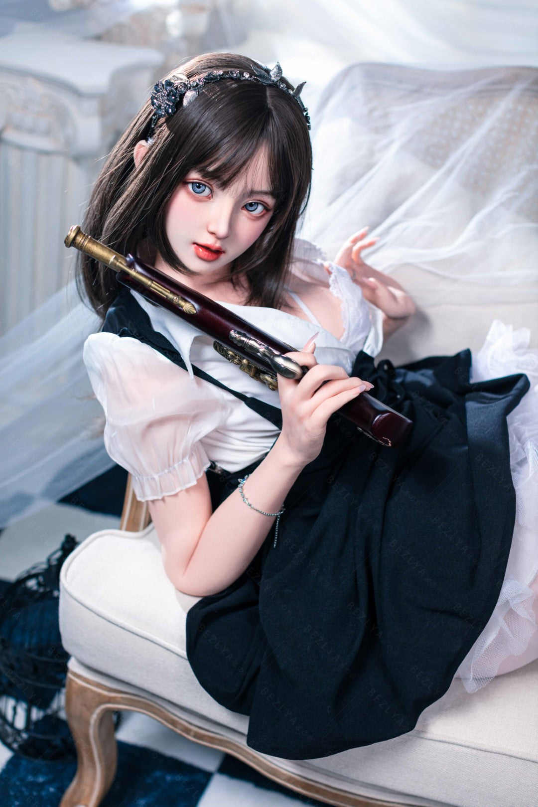 Convallaria seksnukk (Bezlya Doll 155 cm B tass 2,1 silikoon)