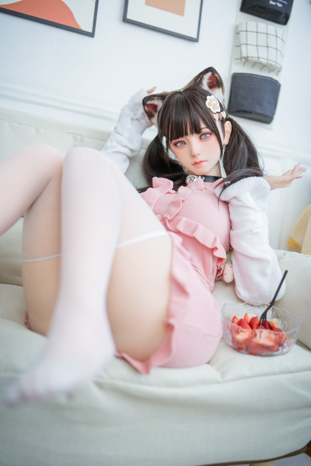 Campanula seksnukk (Bezlya Doll 155 cm F tass 2,0 TPE + silikoon)