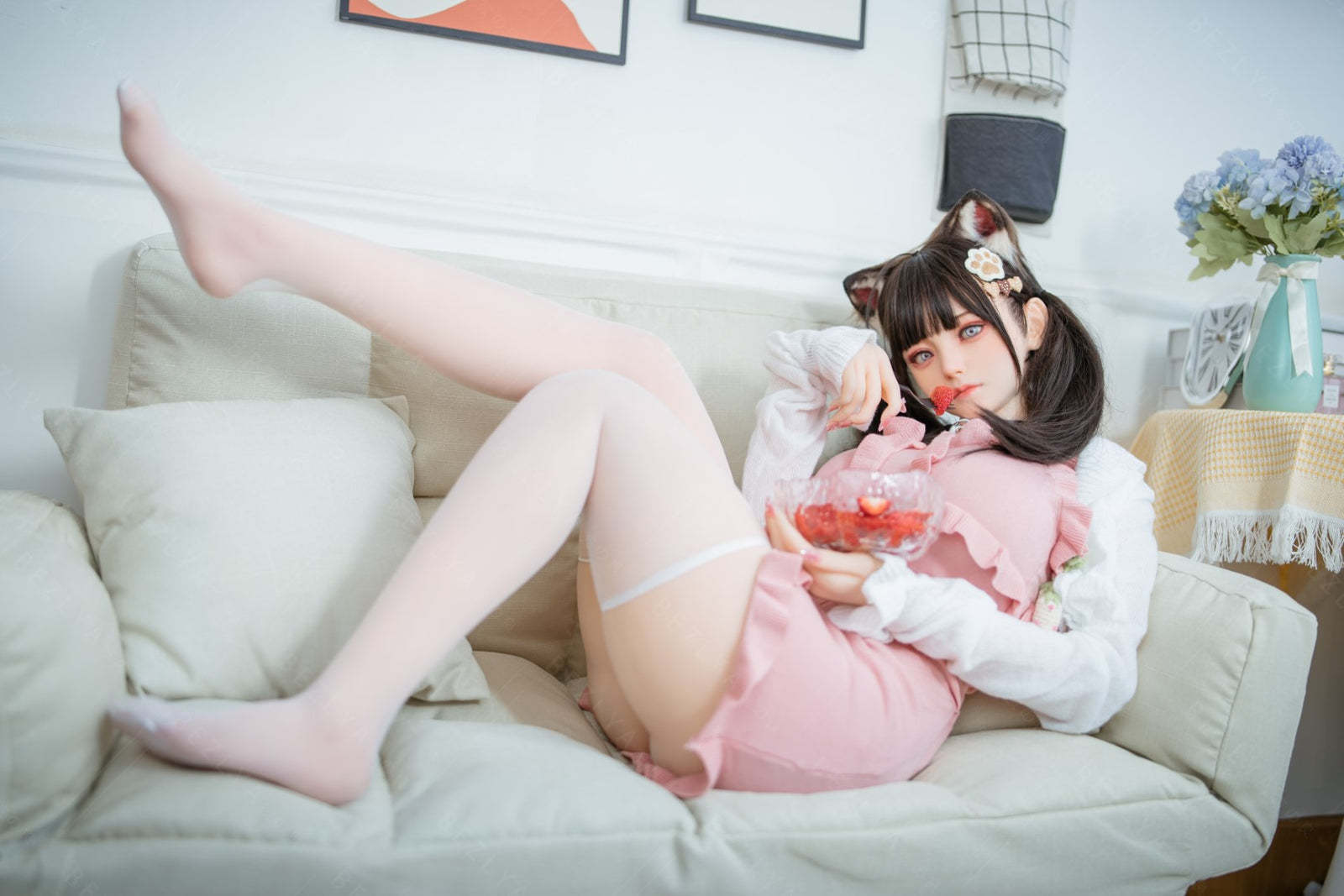 Campanula seksnukk (Bezlya Doll 155 cm F tass 2,0 TPE + silikoon)