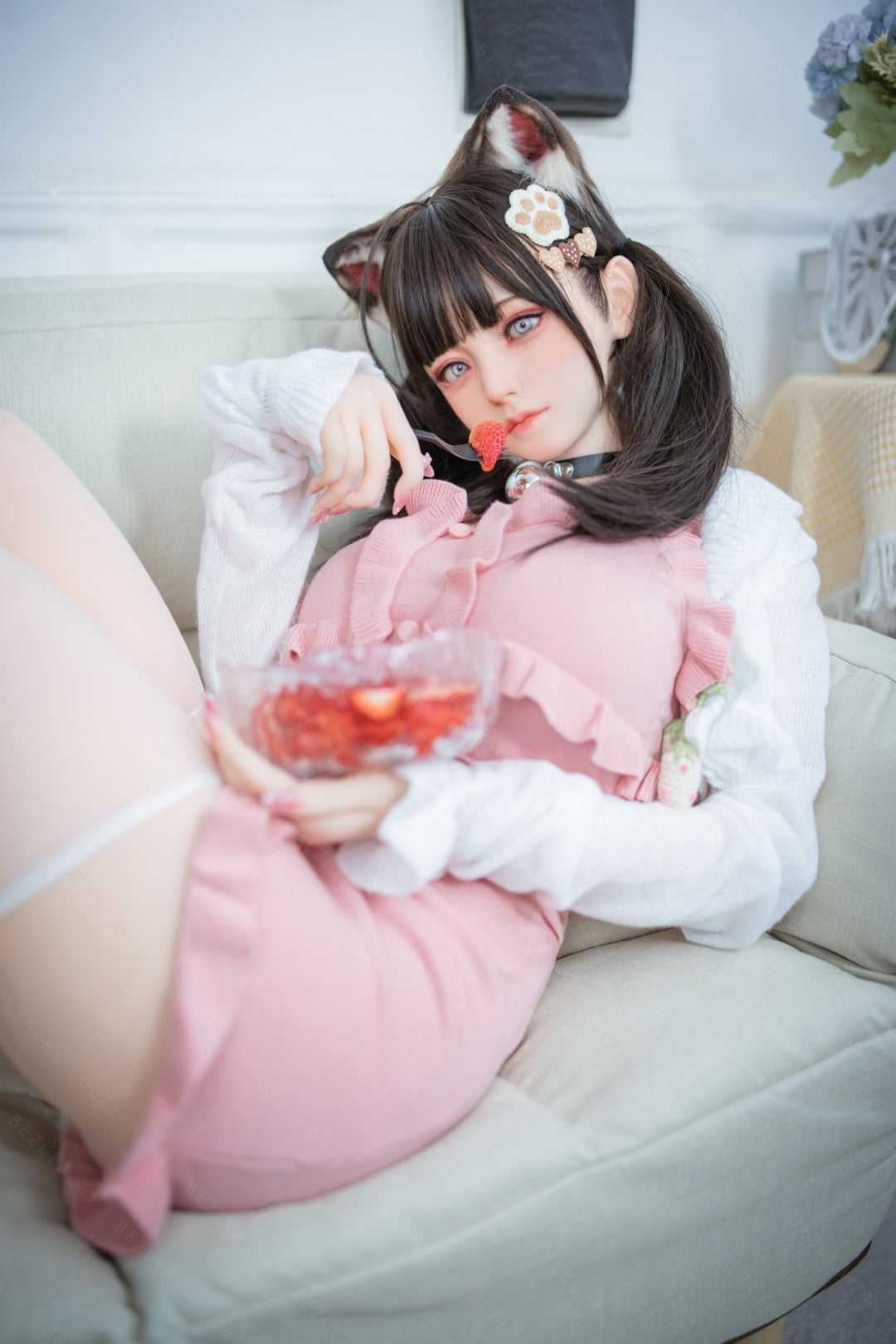 Campanula seksnukk (Bezlya Doll 155 cm F tass 2,0 TPE + silikoon)