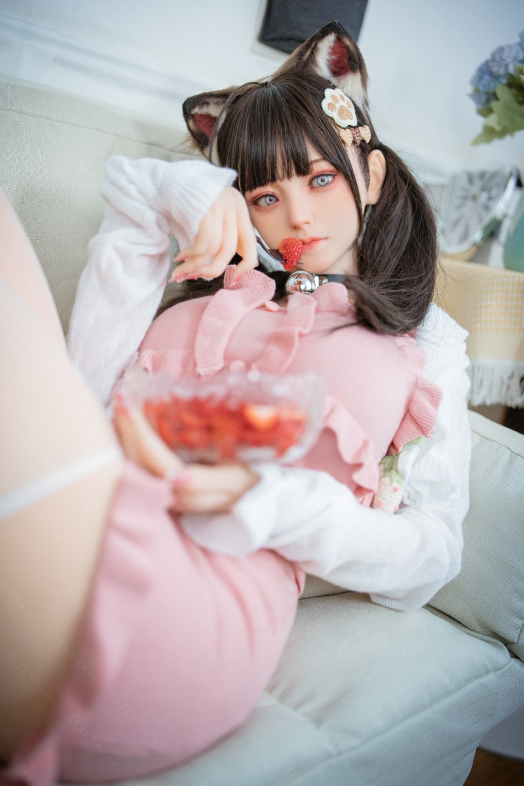 Campanula seksnukk (Bezlya Doll 155 cm F tass 2,0 TPE + silikoon)