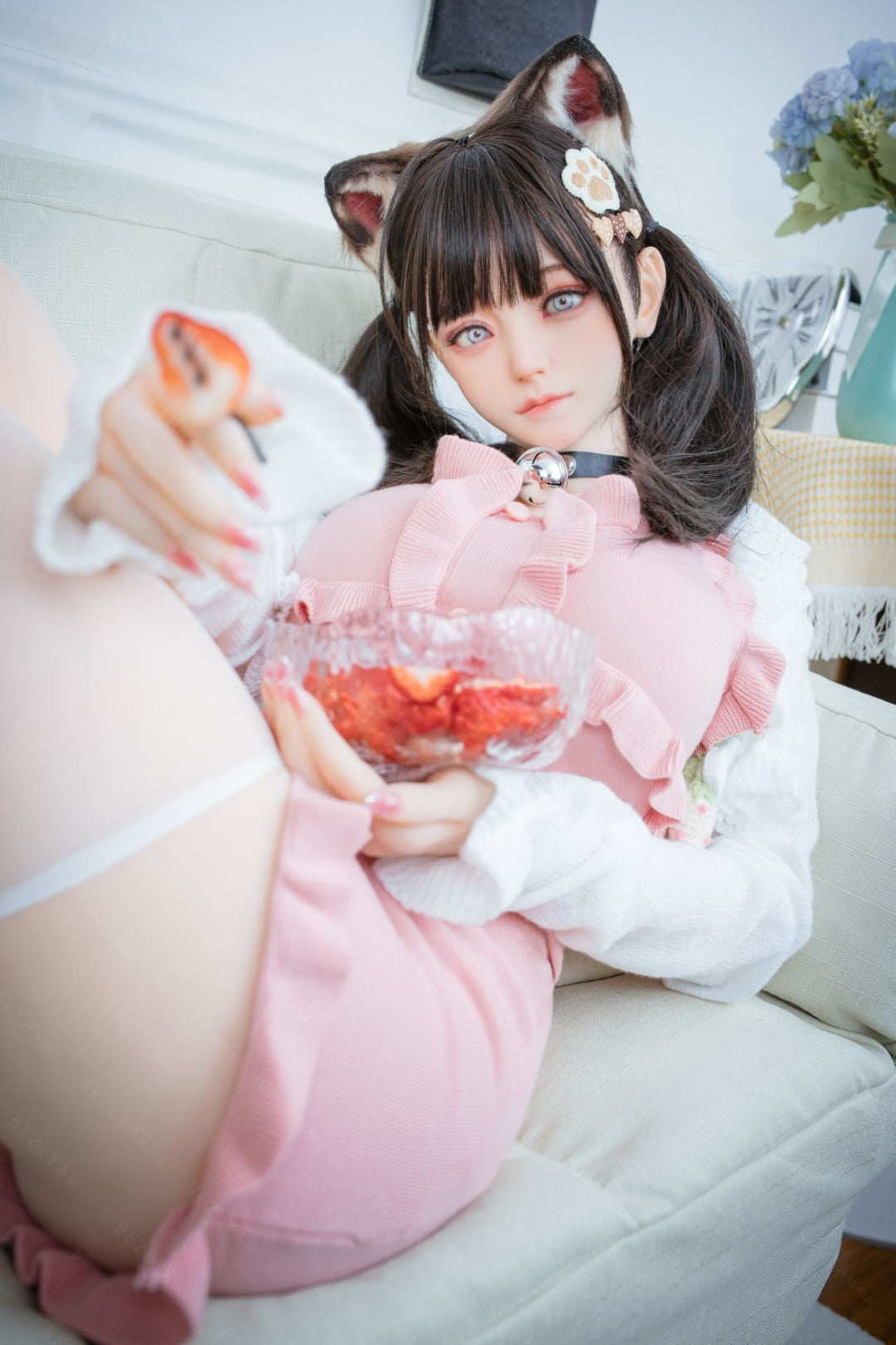 Campanula seksnukk (Bezlya Doll 155 cm F tass 2,0 TPE + silikoon)