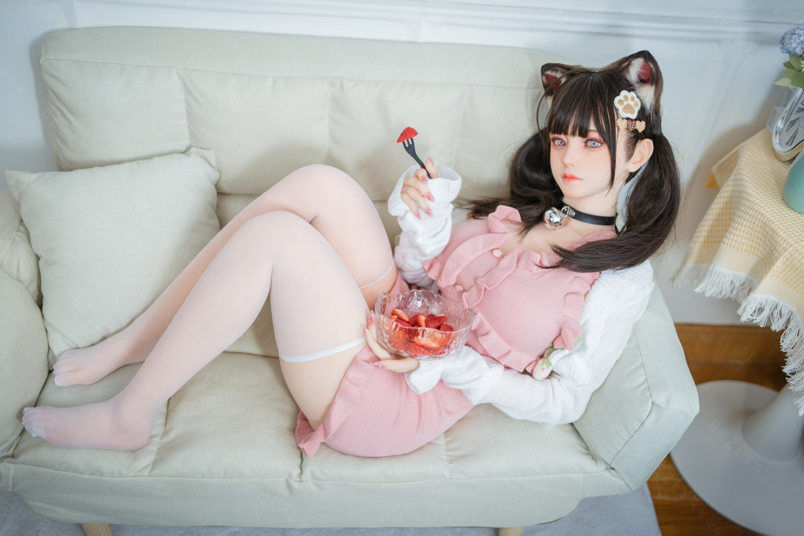 Campanula seksnukk (Bezlya Doll 155 cm F tass 2,0 TPE + silikoon)