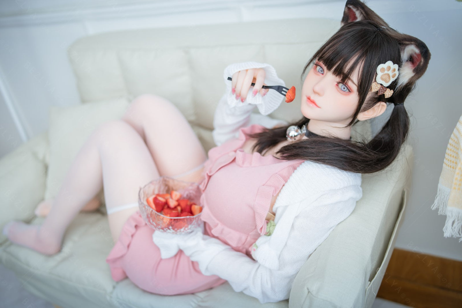 Campanula seksnukk (Bezlya Doll 155 cm F tass 2,0 TPE + silikoon)