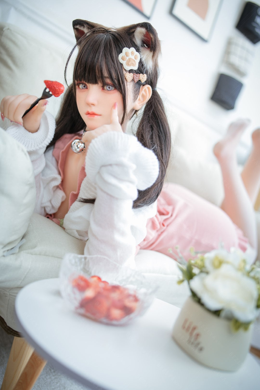 Campanula seksnukk (Bezlya Doll 155 cm F tass 2,0 TPE + silikoon)