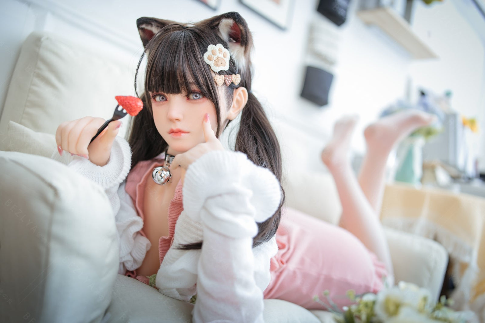 Campanula seksnukk (Bezlya Doll 155 cm F tass 2,0 TPE + silikoon)