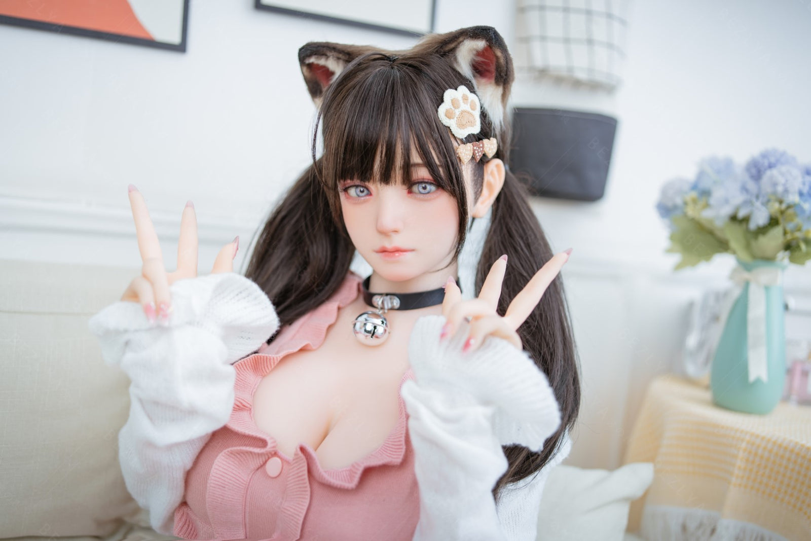 Campanula seksnukk (Bezlya Doll 155 cm F tass 2,0 TPE + silikoon)