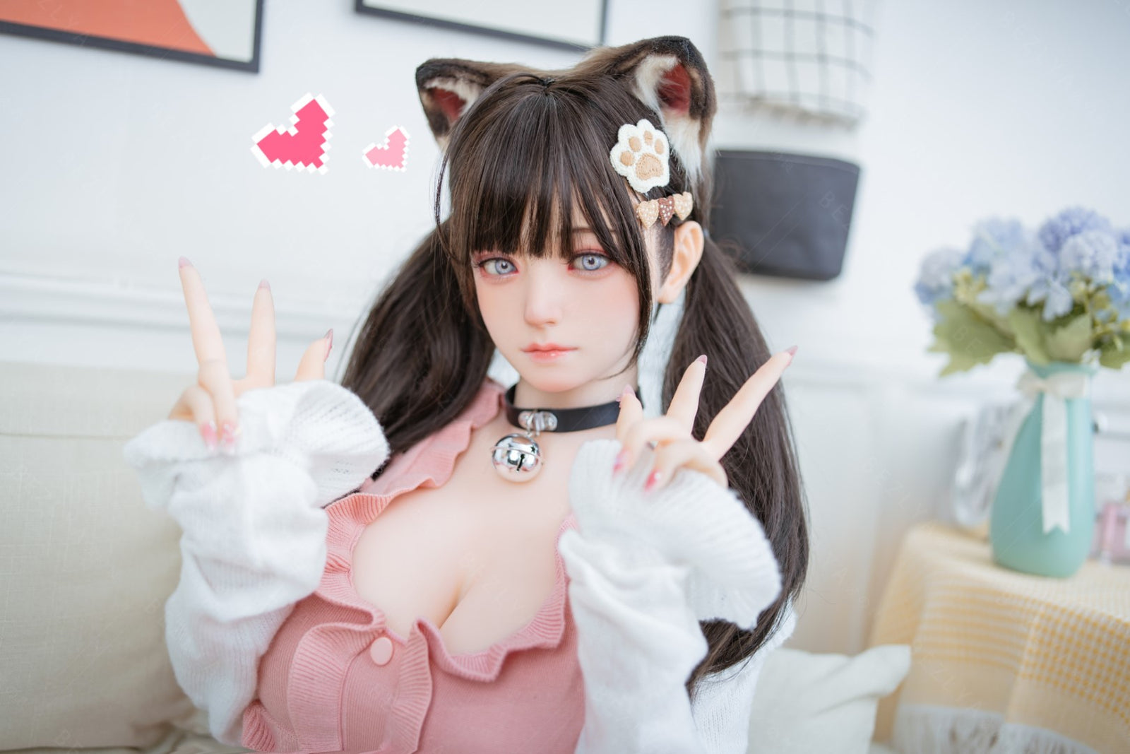 Campanula seksnukk (Bezlya Doll 155 cm F tass 2,0 TPE + silikoon)