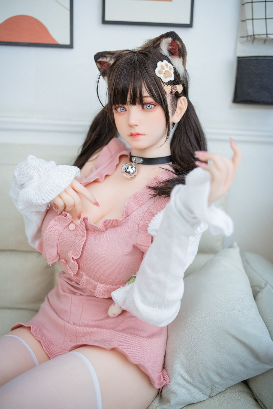 Campanula seksnukk (Bezlya Doll 155 cm F tass 2,0 TPE + silikoon)