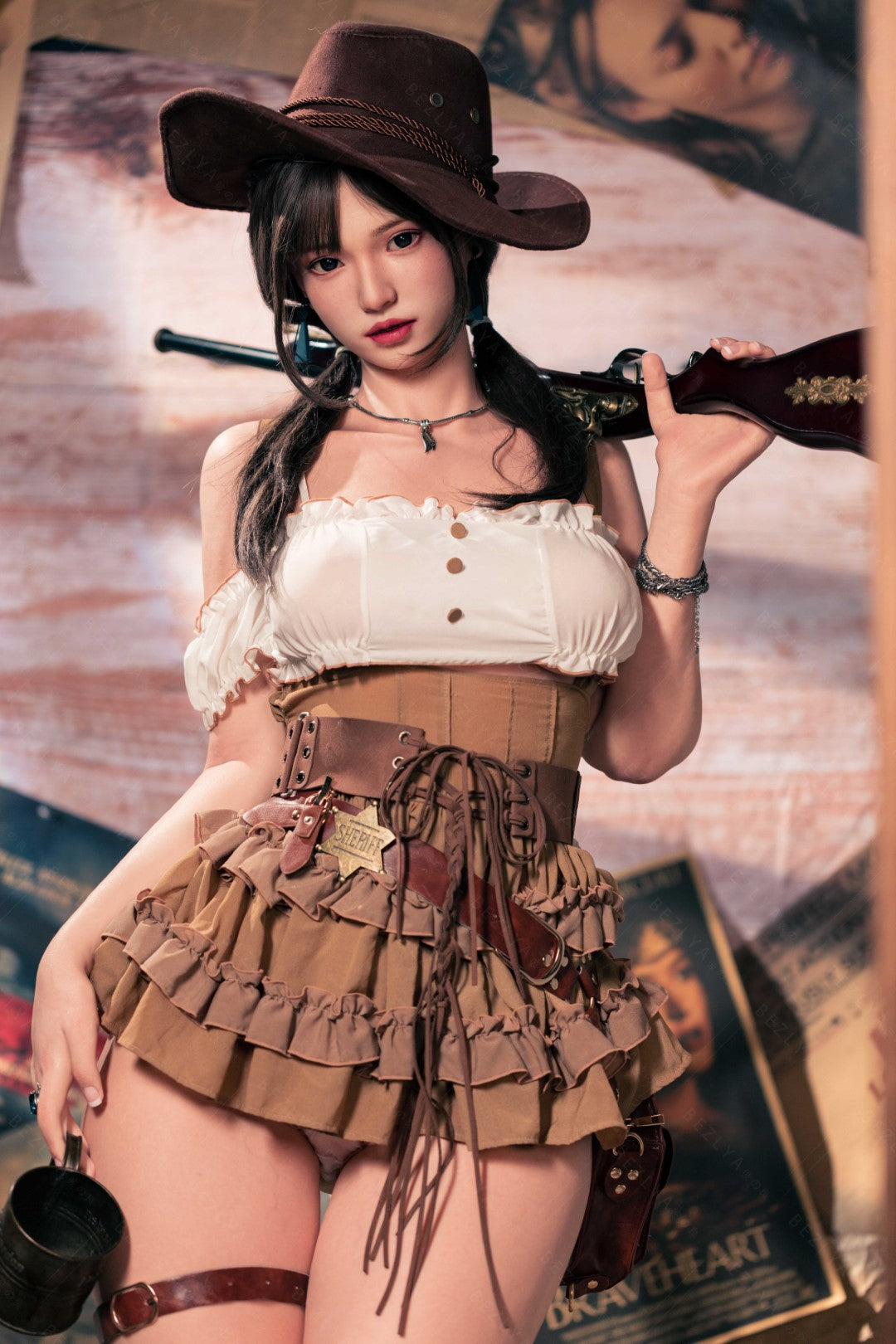 Helianthuse seksnukk (Bezlya Doll 162 cm C-Cup 2,2U silikoon)