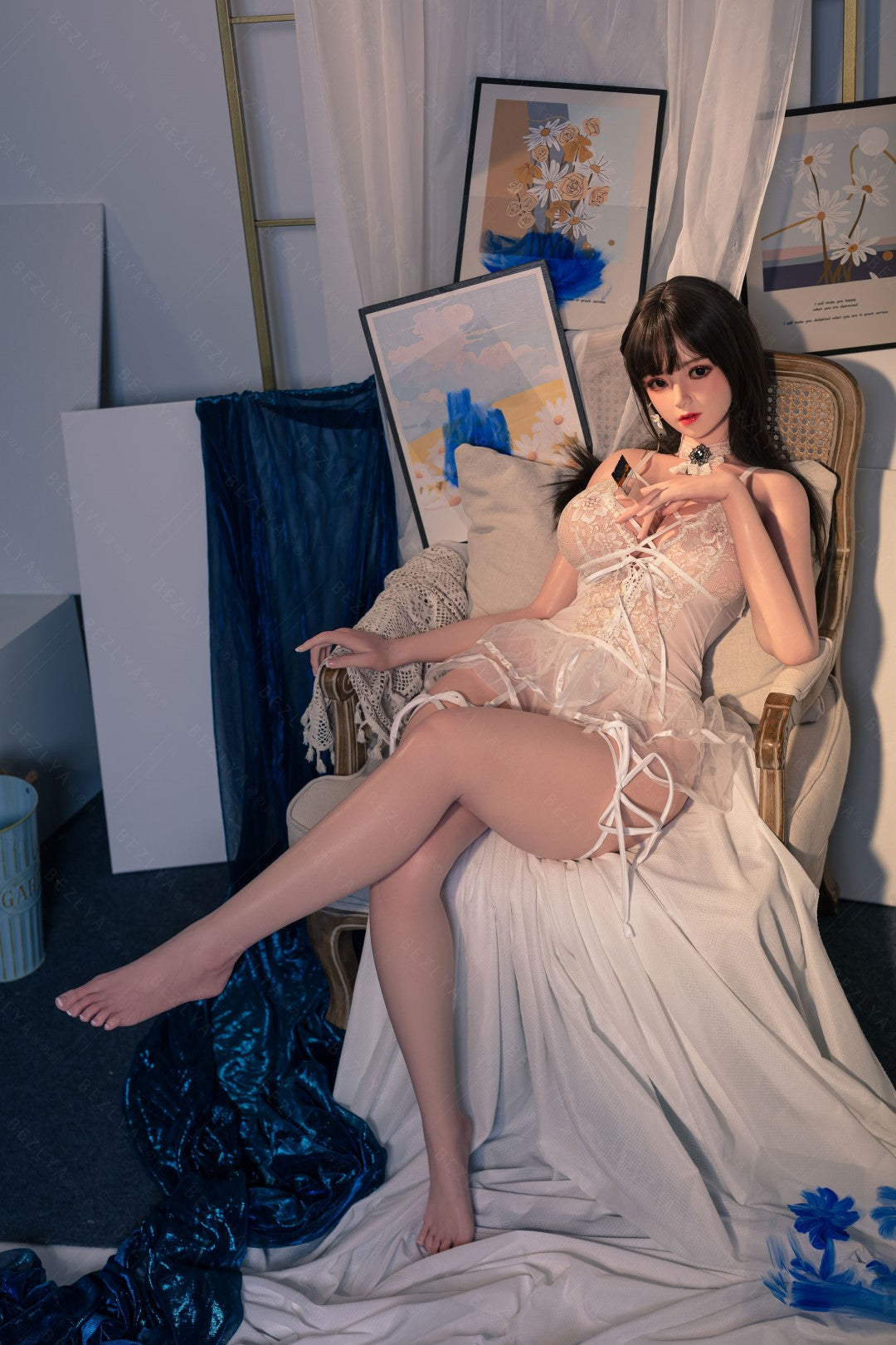 Convallaria seksnukk (Bezlya Doll 155 cm H-tass 2,1 silikoon)