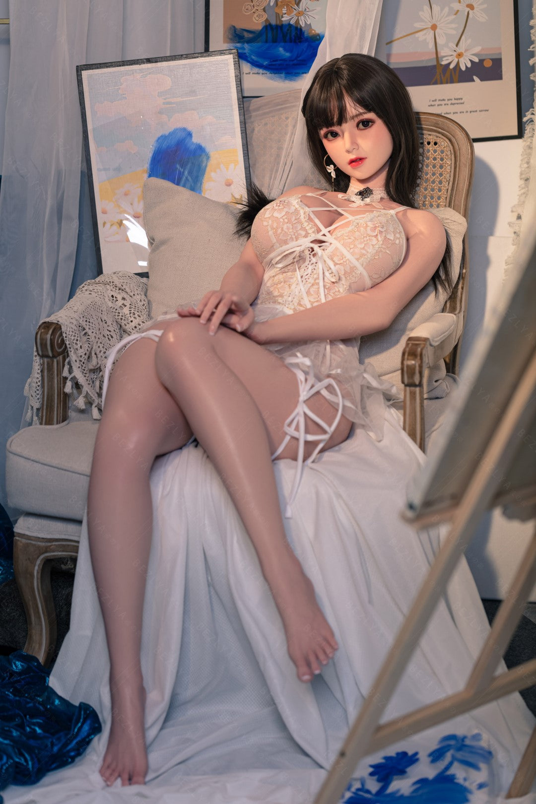 Convallaria seksnukk (Bezlya Doll 155 cm H-tass 2,1 silikoon)