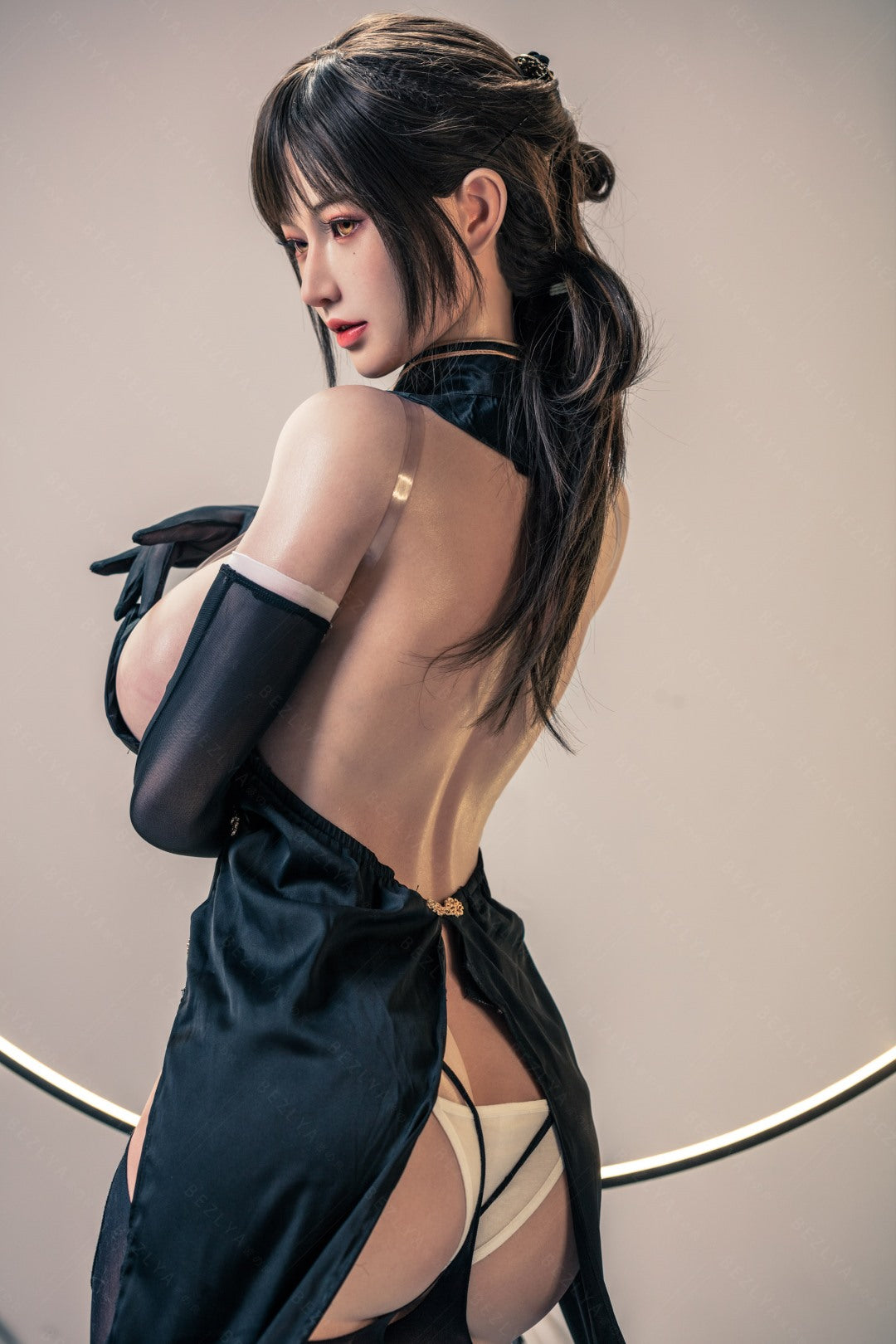 Lagenaria seksnukk (Bezlya Doll 155 cm H-tass 2,1 silikoon)