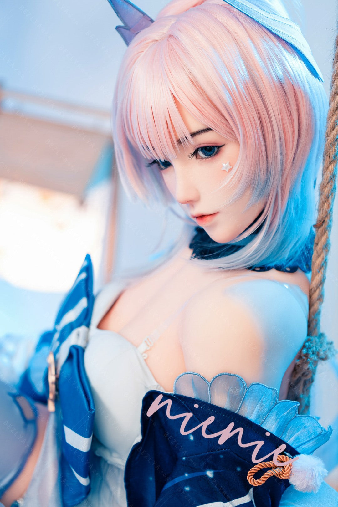 Cyrtenthera seksnukk (Bezlya Doll 155 cm B tass 2,0 TPE + silikoon)