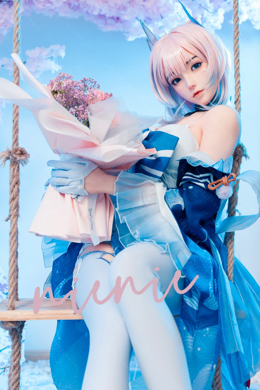 Cyrtenthera seksnukk (Bezlya Doll 155 cm B tass 2,0 TPE + silikoon)