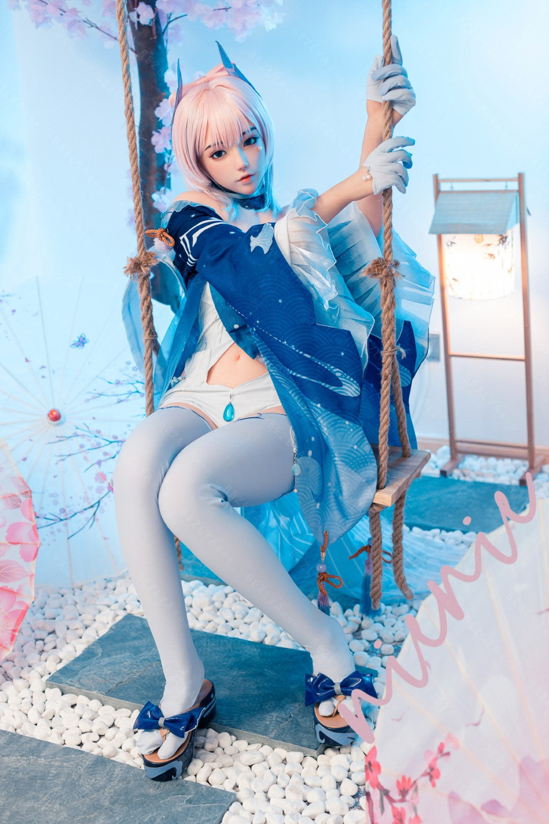 Cyrtenthera seksnukk (Bezlya Doll 155 cm B tass 2,0 TPE + silikoon)