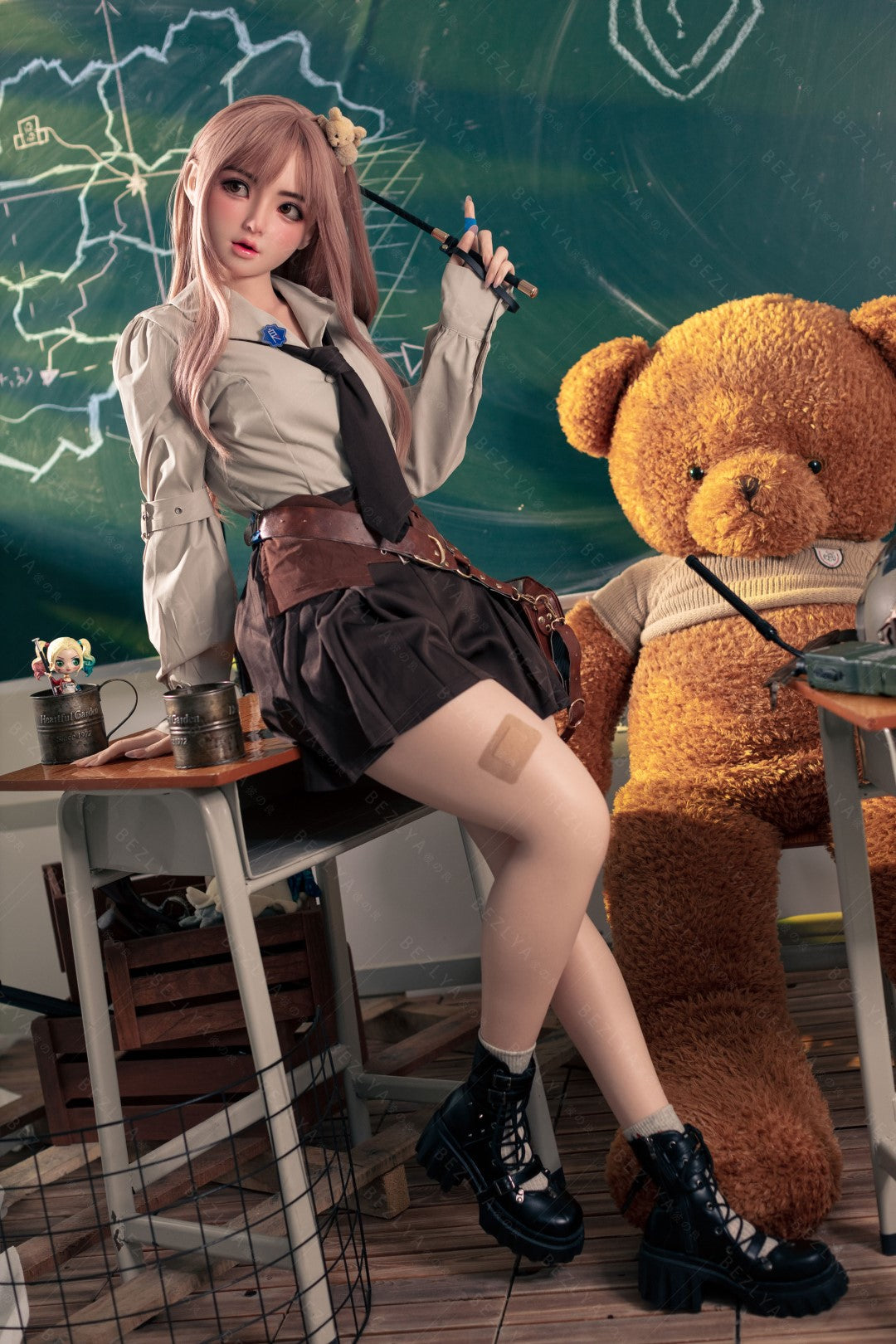 Convallaria seksnukk (Bezlya Doll 155 cm B tass 2,1 silikoon)