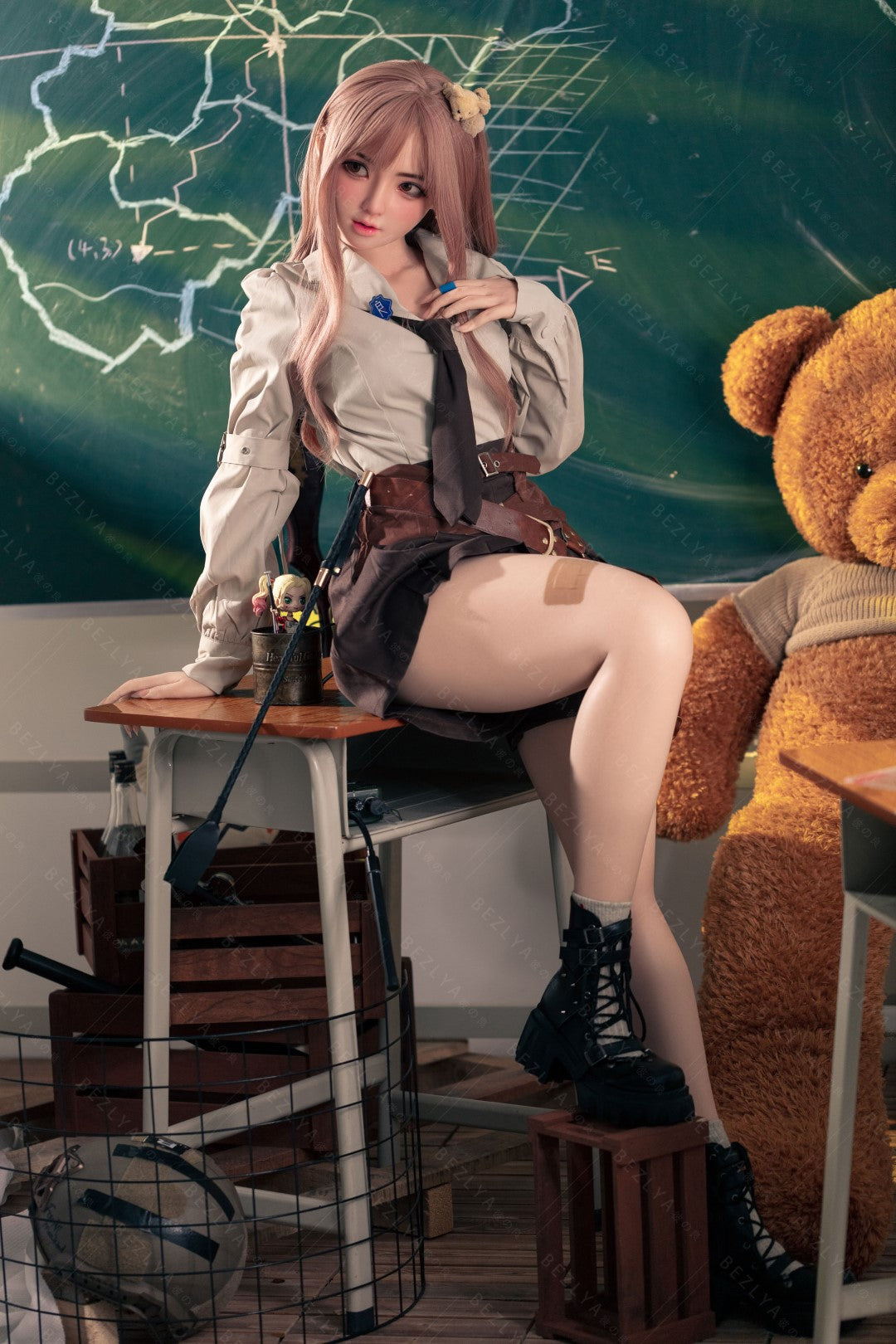 Convallaria seksnukk (Bezlya Doll 155 cm B tass 2,1 silikoon)