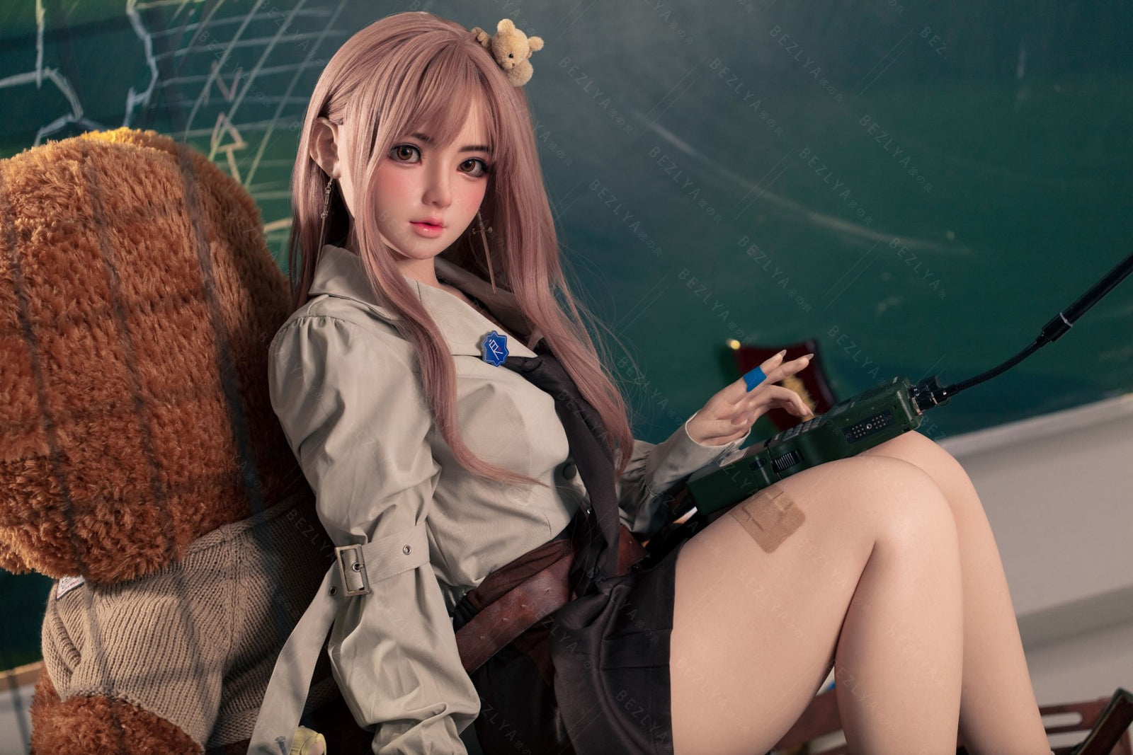 Convallaria seksnukk (Bezlya Doll 155 cm B tass 2,1 silikoon)