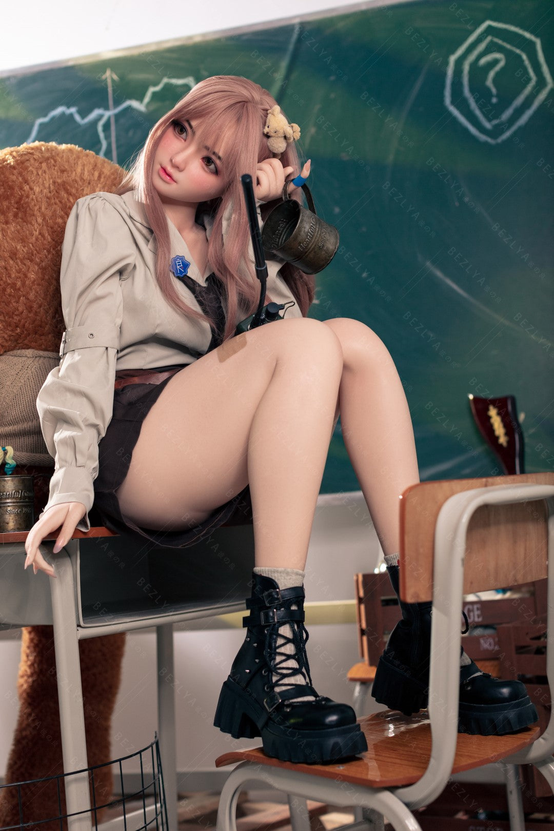 Convallaria seksnukk (Bezlya Doll 155 cm B tass 2,1 silikoon)