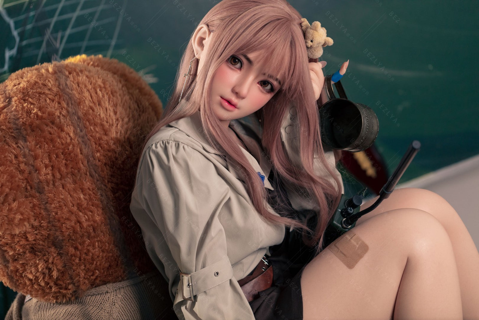 Convallaria seksnukk (Bezlya Doll 155 cm B tass 2,1 silikoon)
