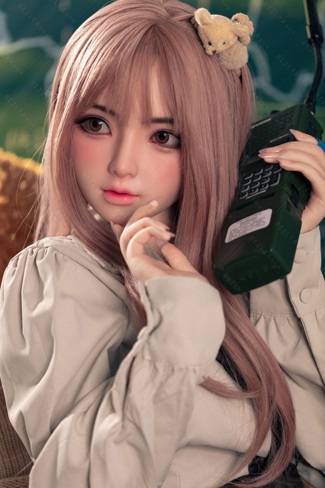 Convallaria seksnukk (Bezlya Doll 155 cm B tass 2,1 silikoon)