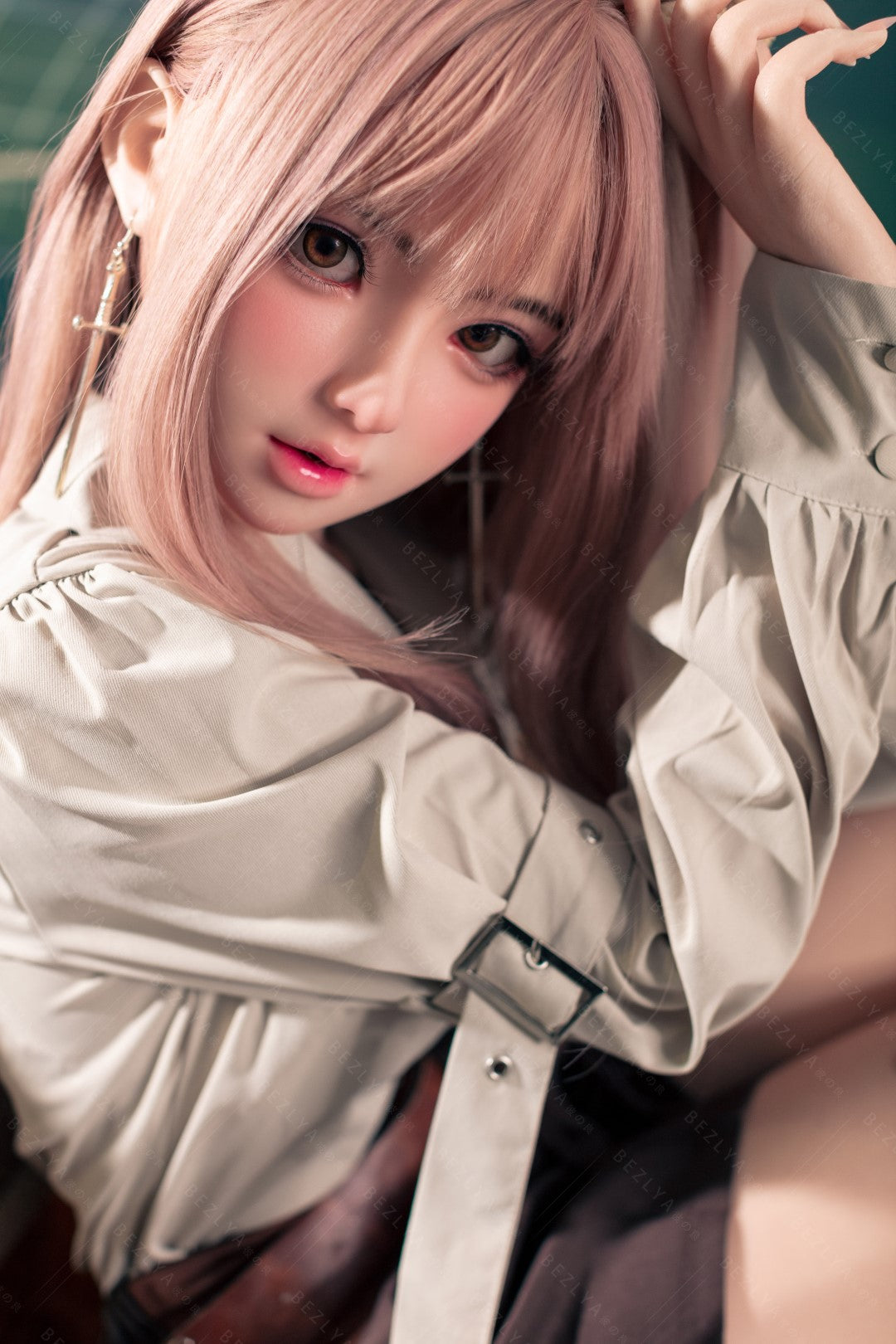 Convallaria seksnukk (Bezlya Doll 155 cm B tass 2,1 silikoon)